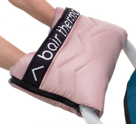 Муфта на ручку коляски Bair Thermo Muff pink powder